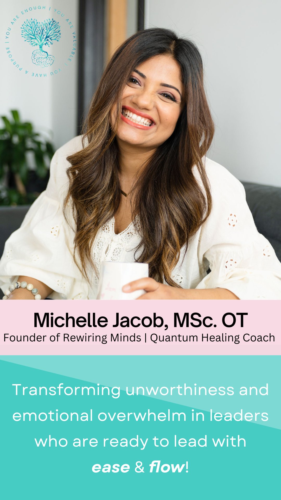 Michelle Jacob, MSc. OT positioning graphic