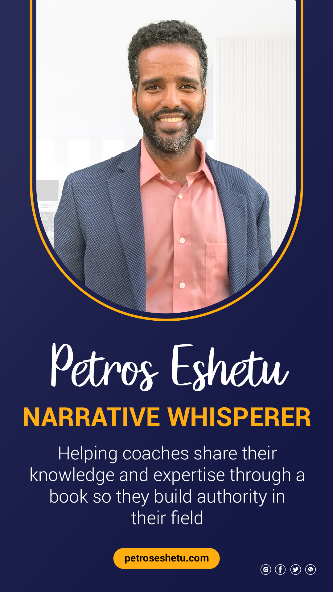 Petros Eshetu positioning graphic