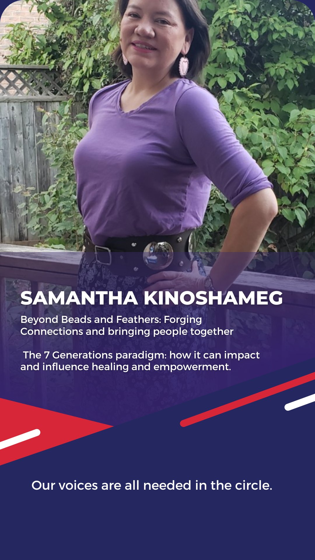 Samantha Kinoshameg positioning graphic